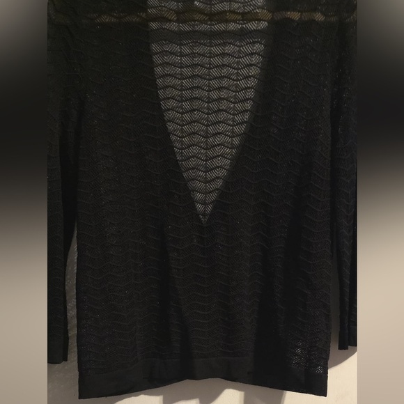 Jones New York Black Open-Front Cardigan - Picture 5 of 7